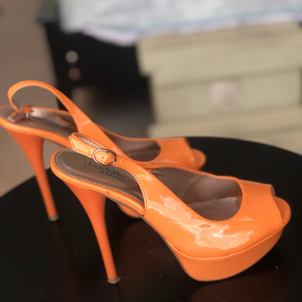 Fun Orange Sherbet Colored Heels!